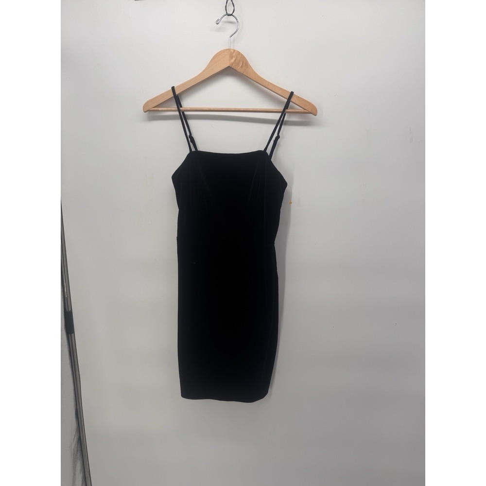 Crystal Sky velvet mini bodycon dress Size M Gothic Spicy Ballerina Clubwear Blk